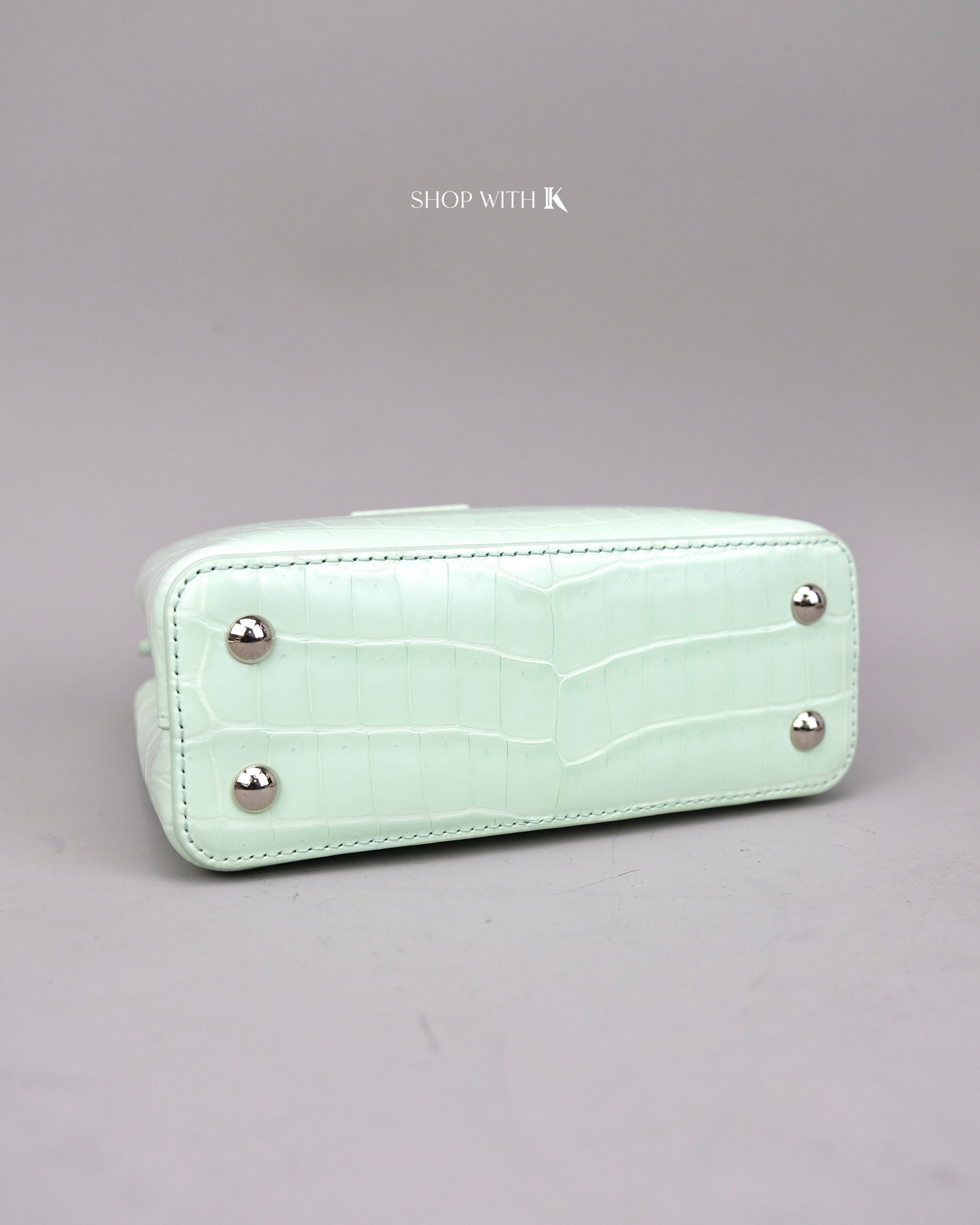 Louis Vuitton Mini Capucine Crocodile Mint Green