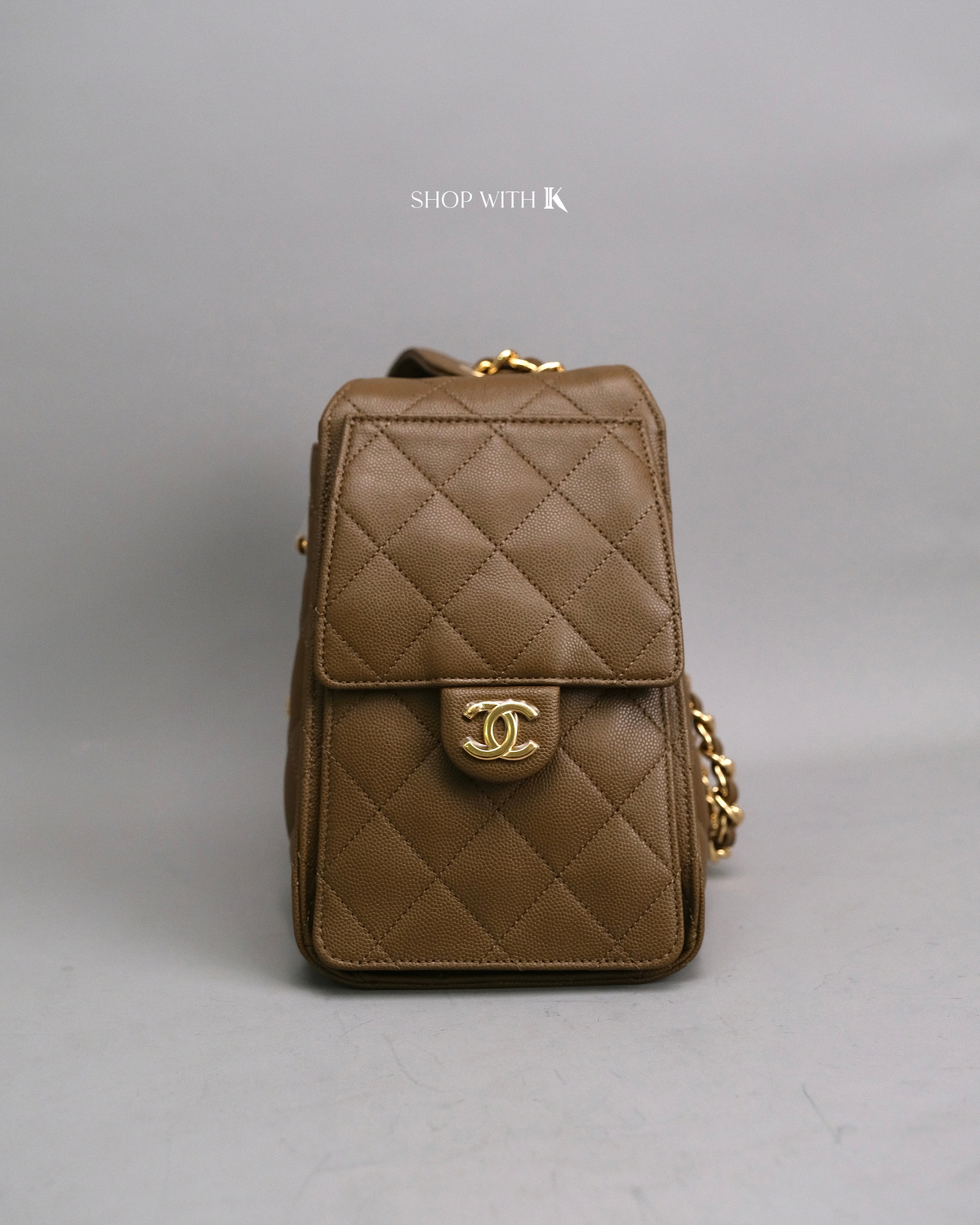 Chanel 25 Small Brown GHW