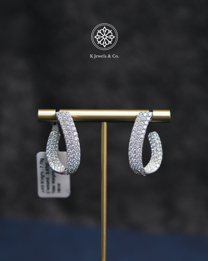 Diamond Loop Earrings