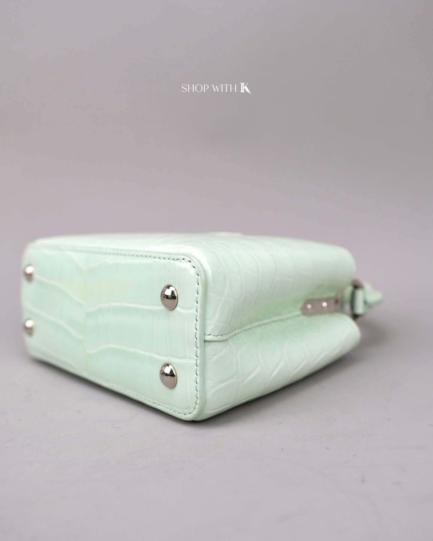 Louis Vuitton Mini Capucine Crocodile Mint Green