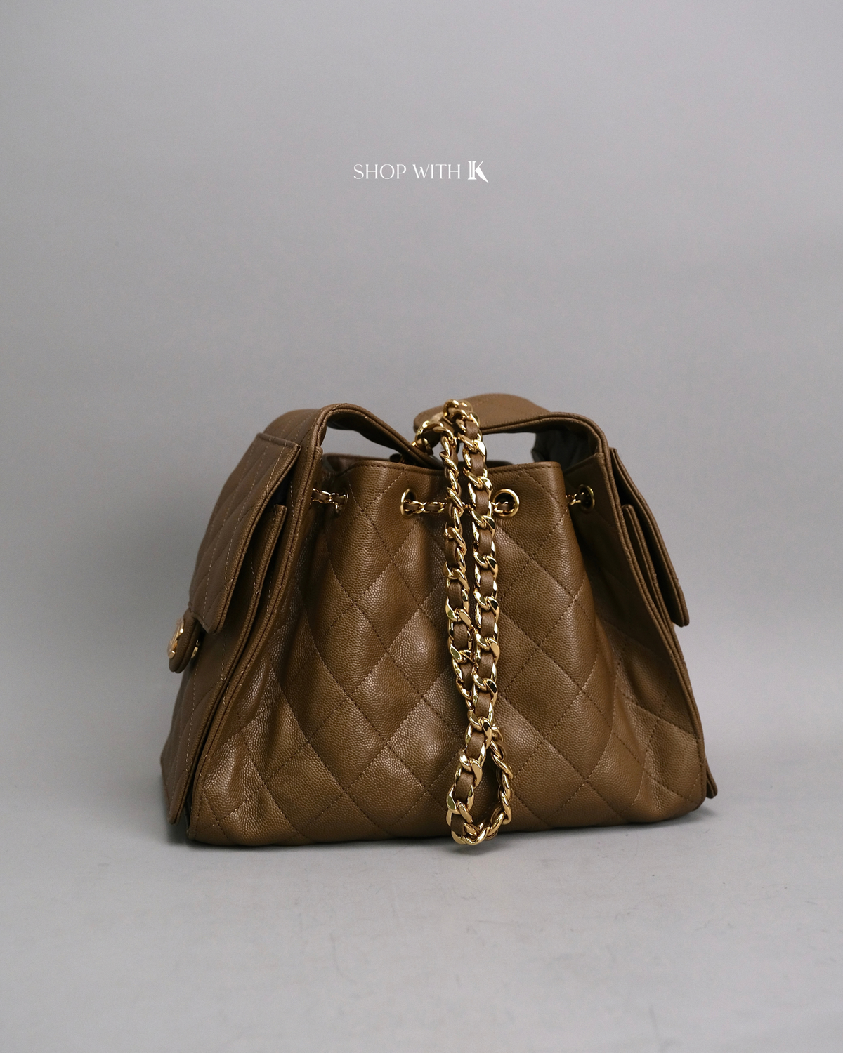 Chanel 25 Small Brown GHW