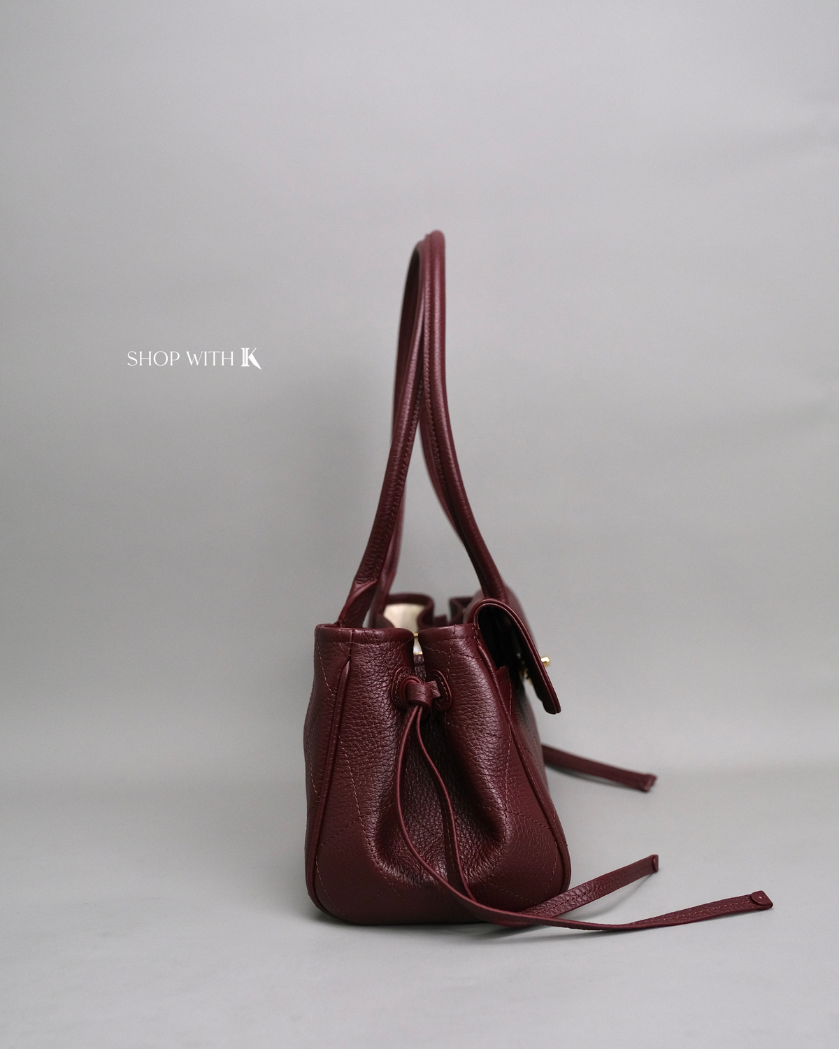 Chanel Eastwest Tote Burgundy GHW
