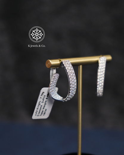 Diamond Loop Earrings