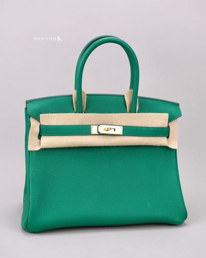 Hermes Birkin 30 Vert Vertigo GHW