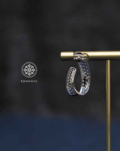 Diamond Loop Earrings