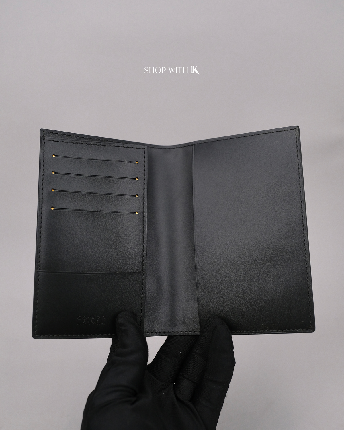 Goyard Passport Holder Black
