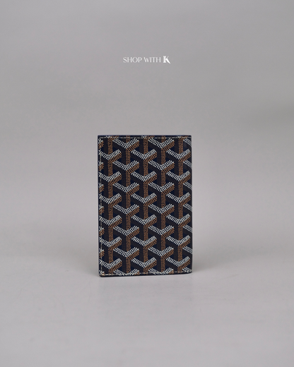 Goyard Passport Holder Navy Blue