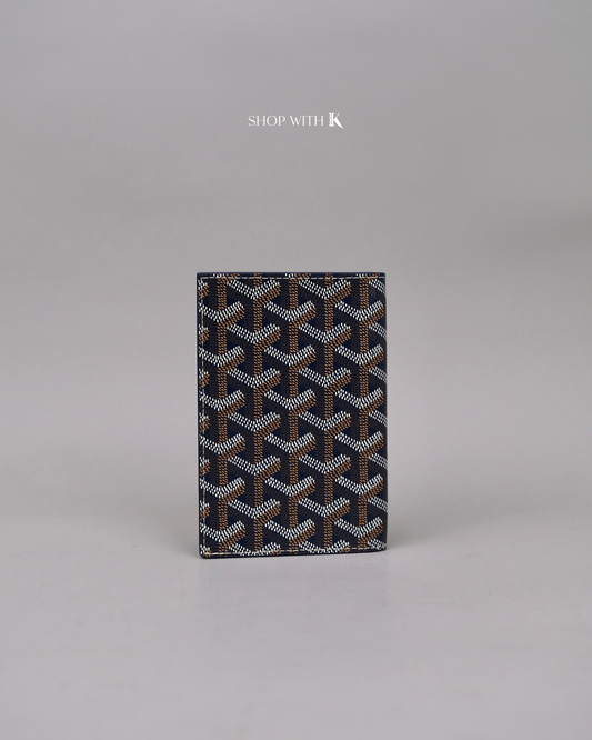 Goyard Passport Holder Navy Blue
