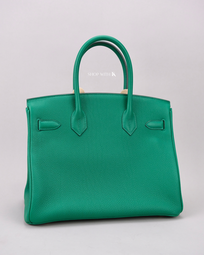 Hermes Birkin 30 Vert Vertigo GHW