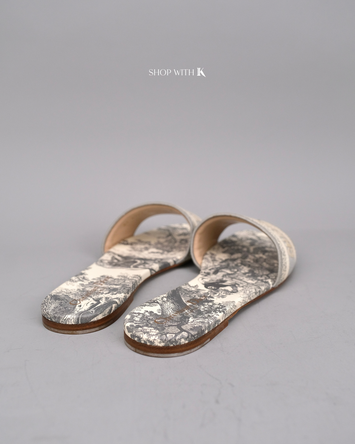 Dior Dway Embroidered Slide Sandals
