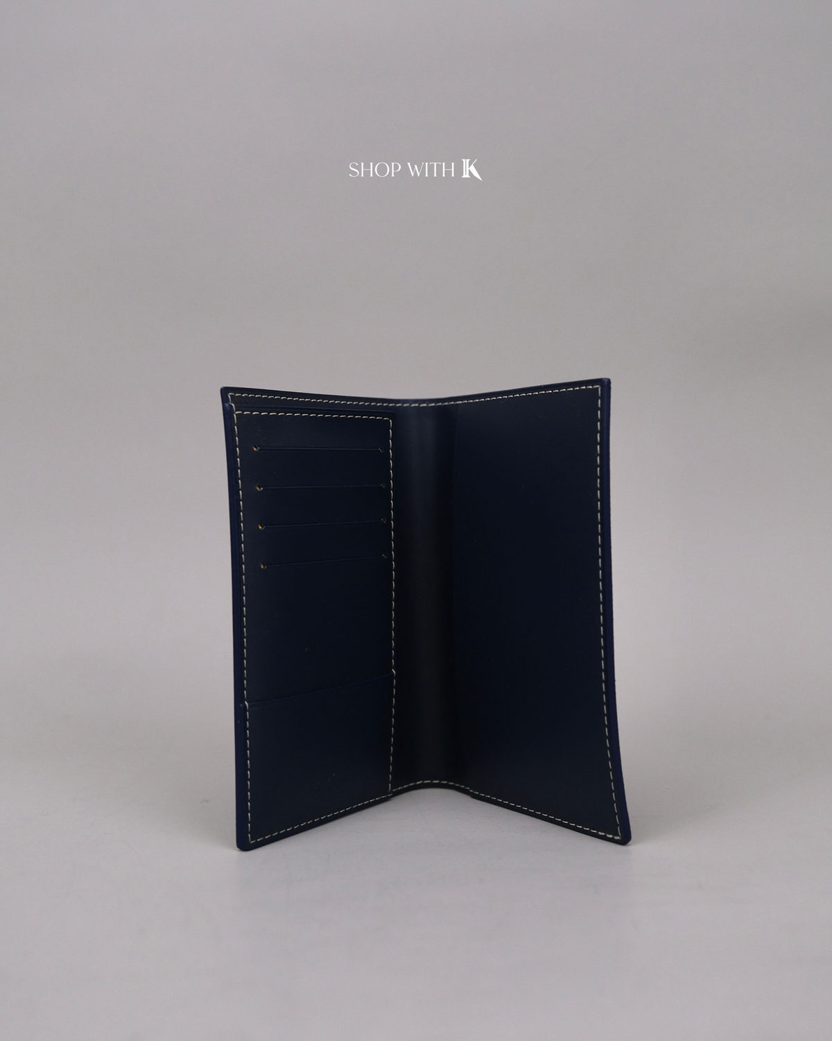 Goyard Passport Holder Navy Blue