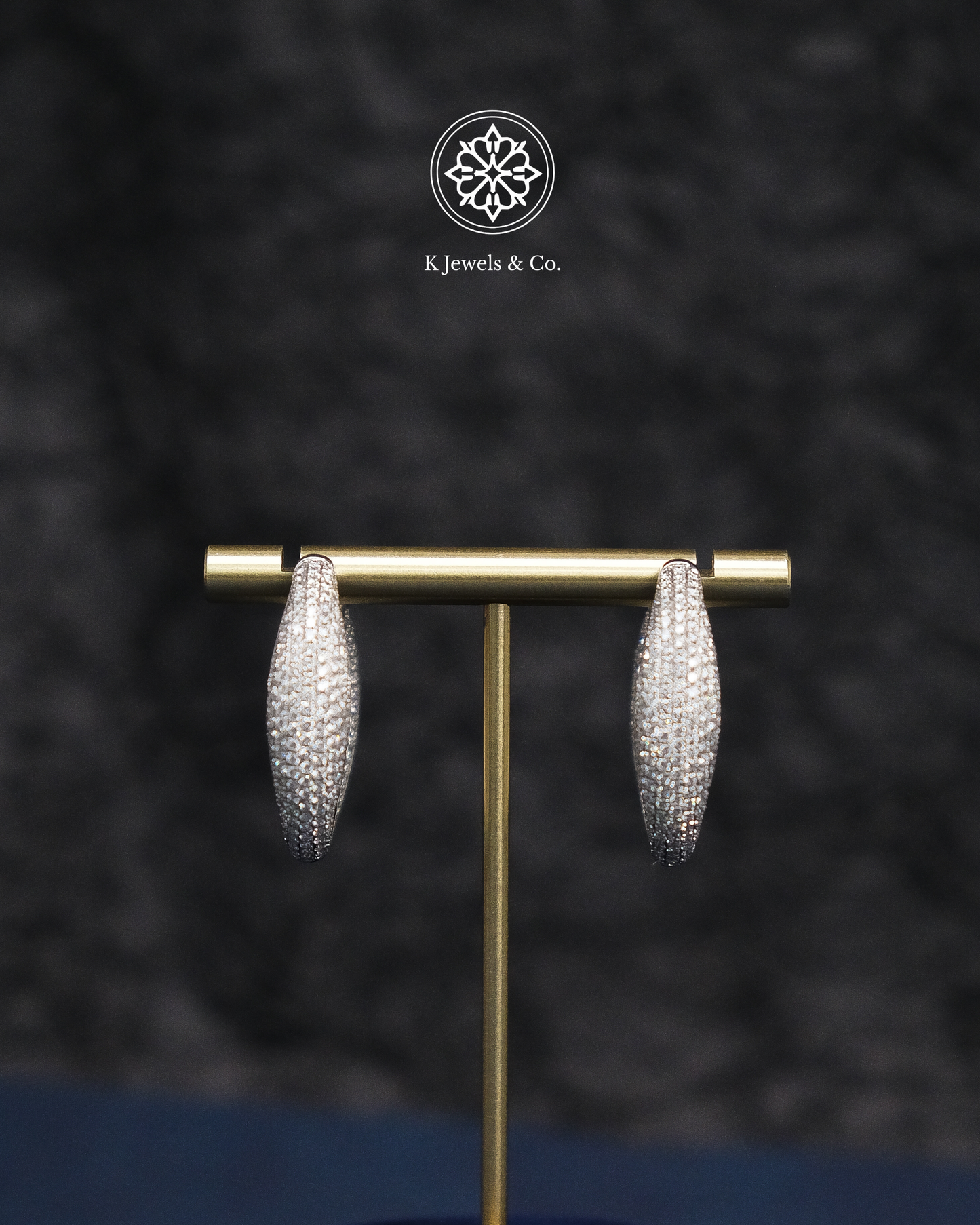 Diamond Loop Earrings