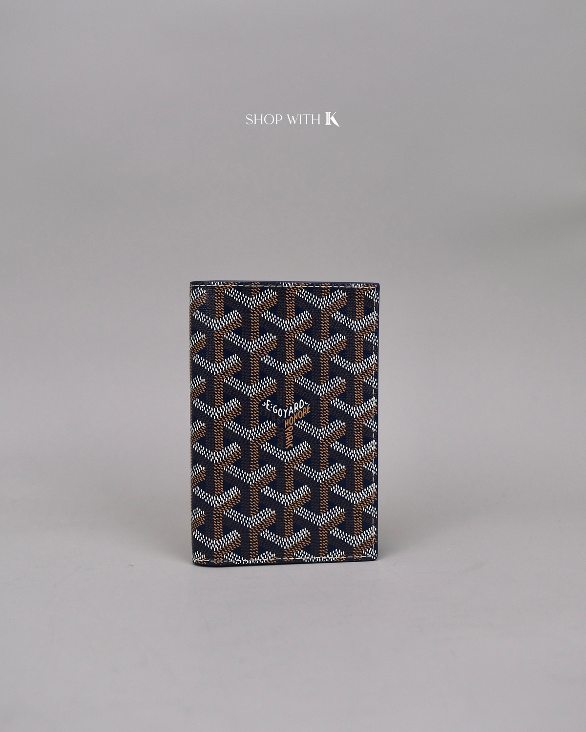 Goyard Passport Holder Navy Blue