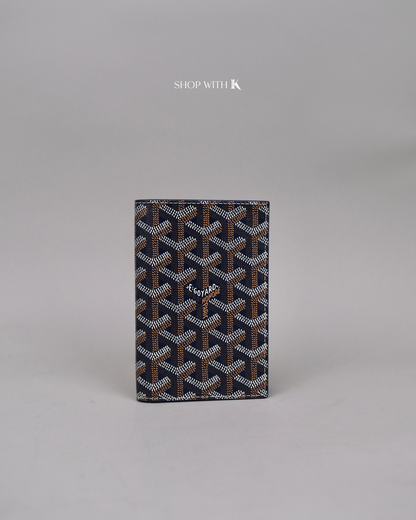 Goyard Passport Holder Navy Blue