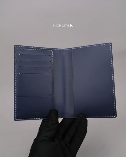Goyard Passport Holder Navy Blue