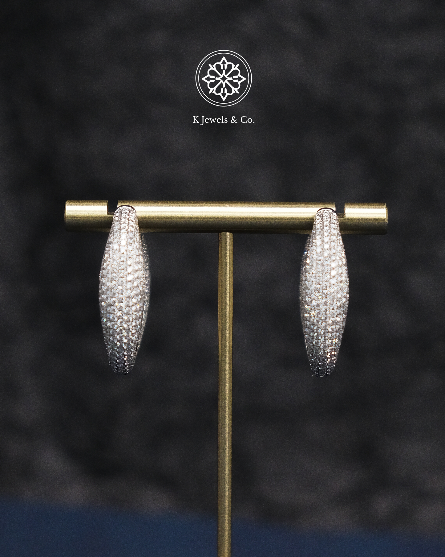 Diamond Loop Earrings