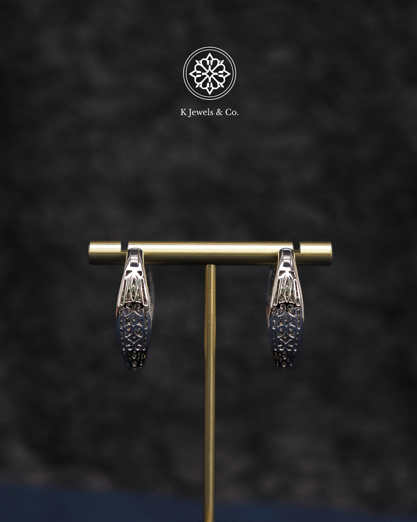 Diamond Loop Earrings