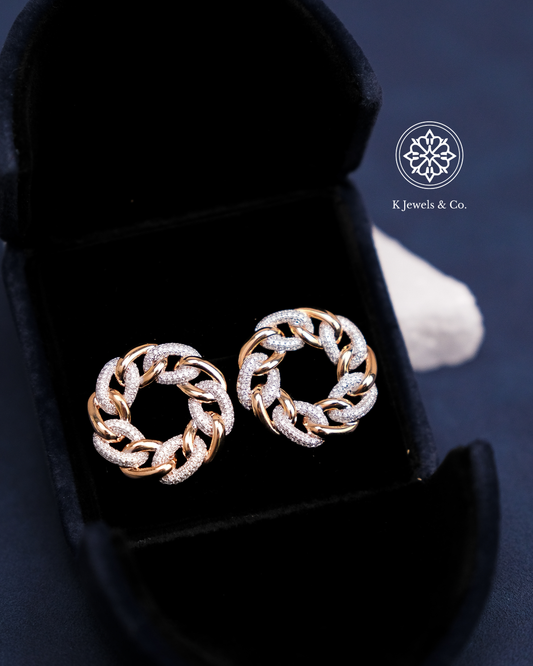 Chain Diamond Earrings