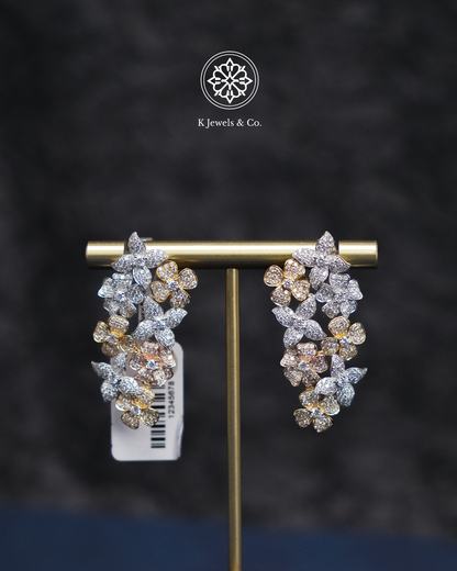 Diamond Dangling Earrings