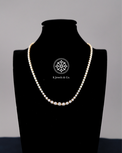 Graduated Diamond Tennis Necklace