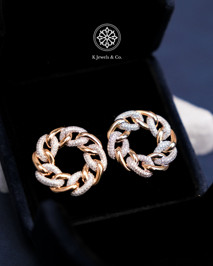 Chain Diamond Earrings