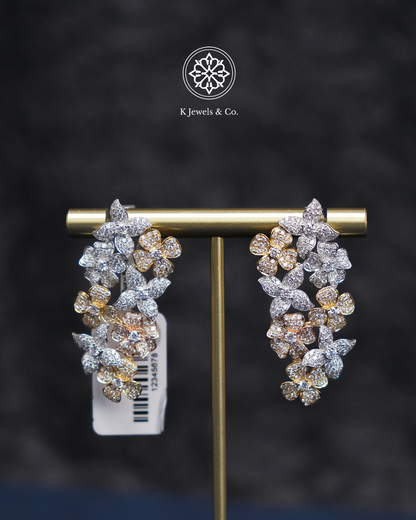 Diamond Dangling Earrings