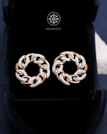 Chain Diamond Earrings