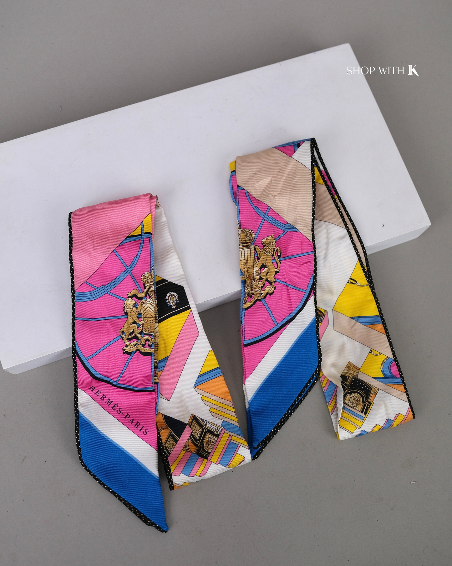 Hermes Twilly Silk Scarf Springs