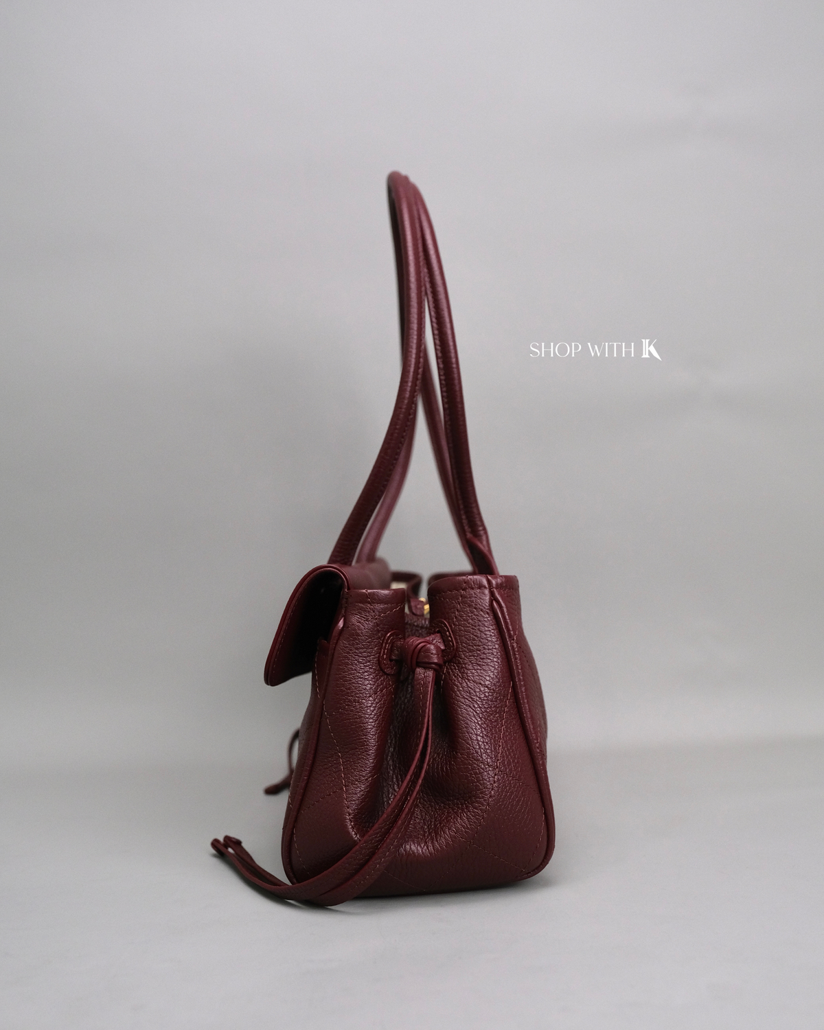 Chanel Eastwest Tote Burgundy GHW
