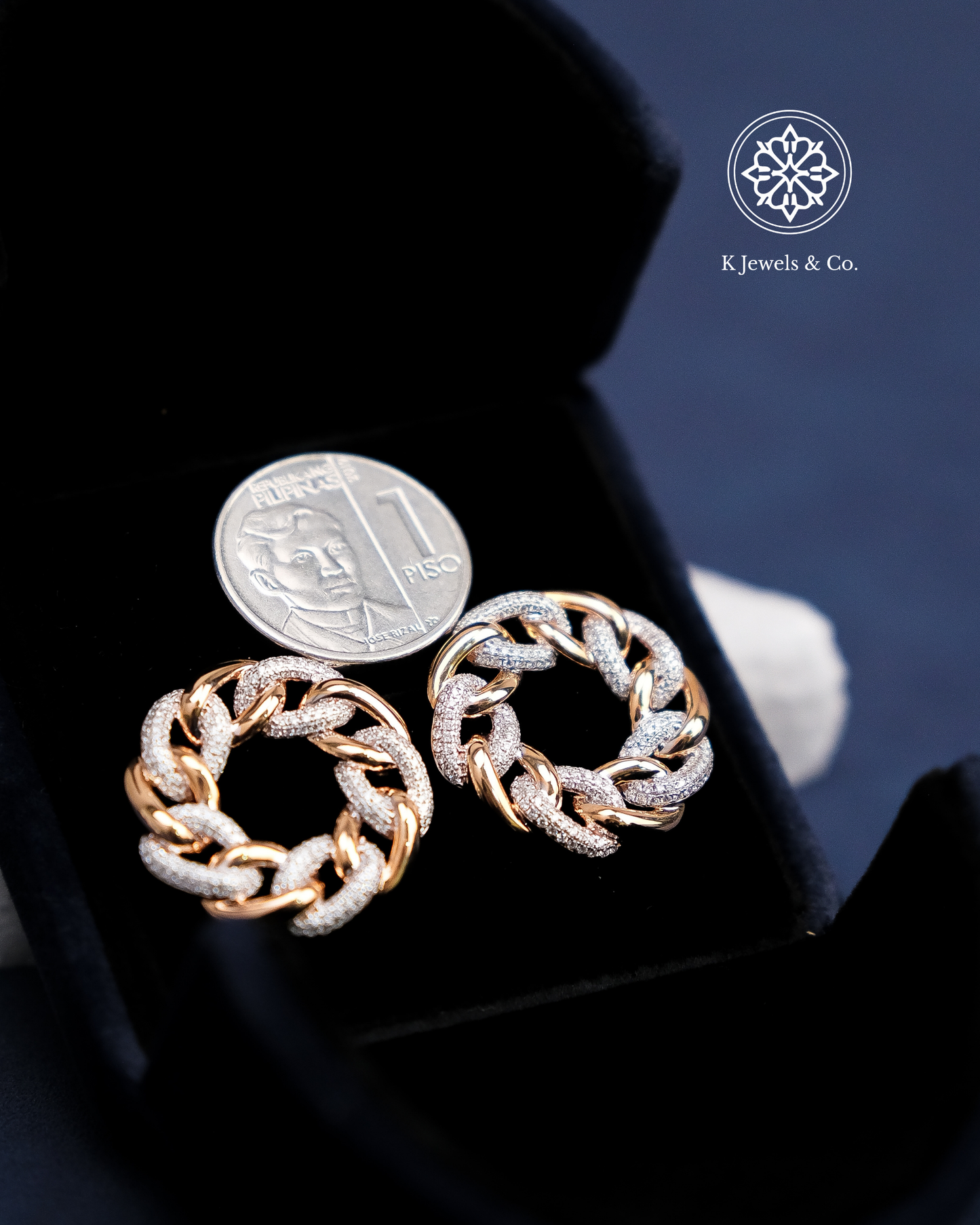 Chain Diamond Earrings