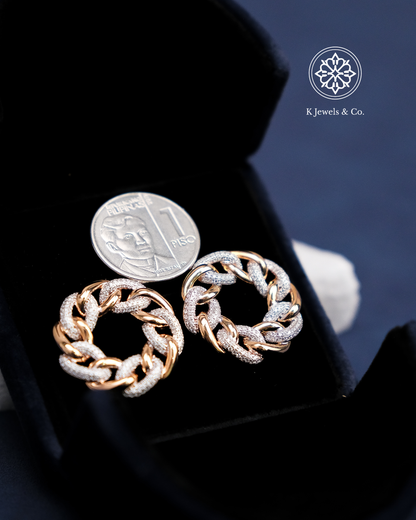 Chain Diamond Earrings