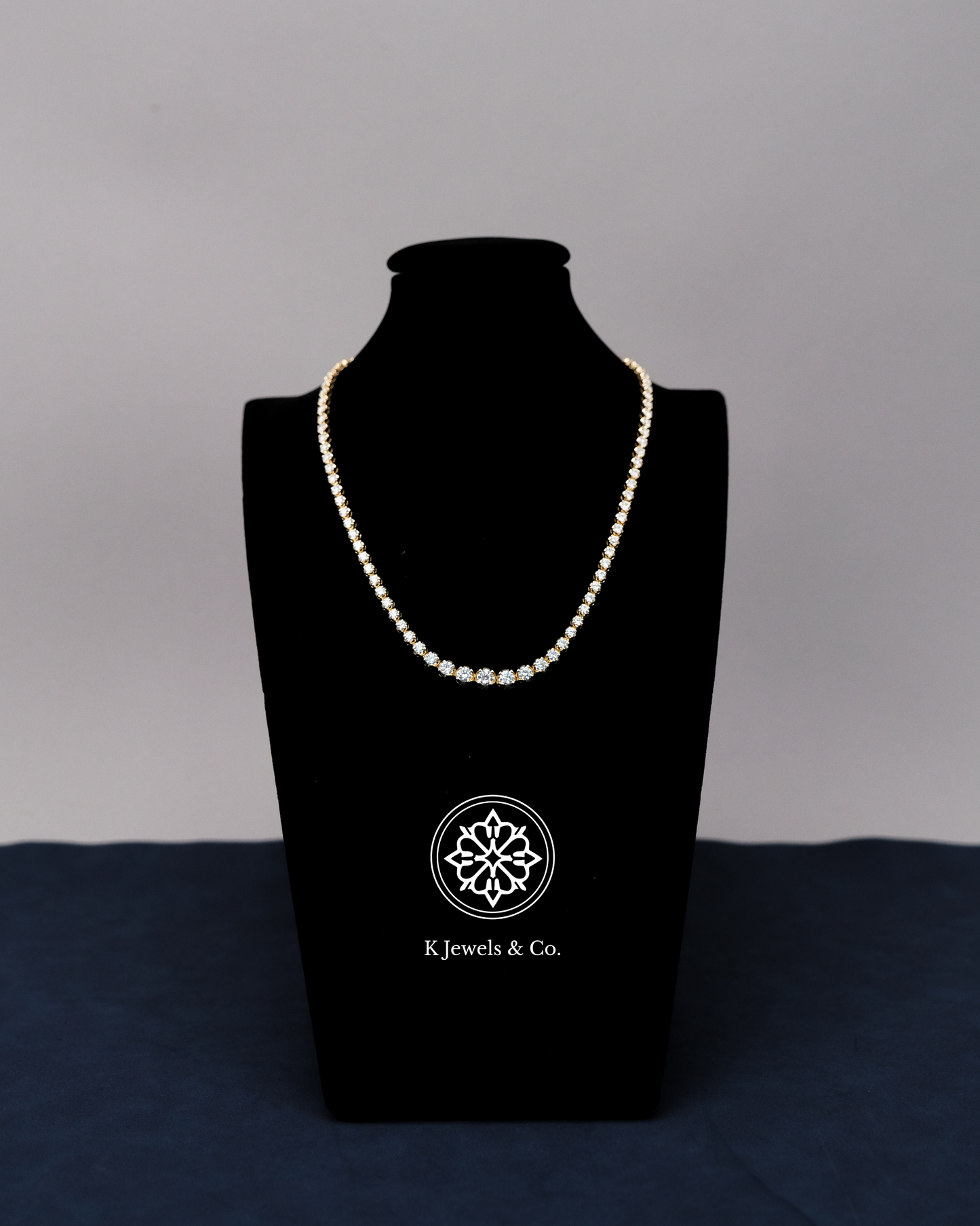 Graduated Diamond Tennis Necklace