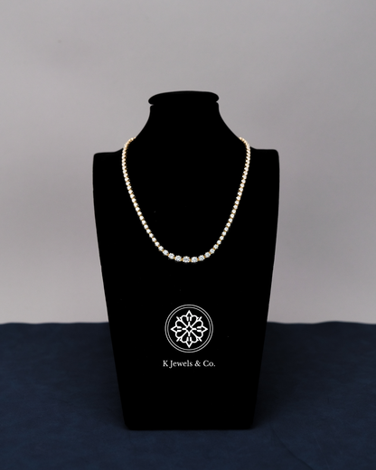 Graduated Diamond Tennis Necklace