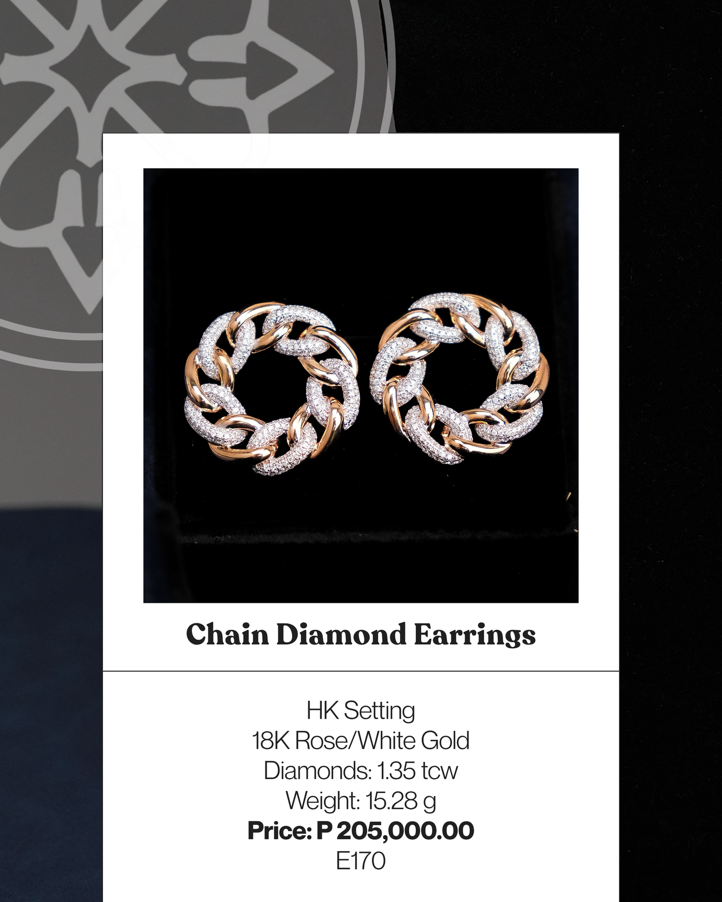 Chain Diamond Earrings