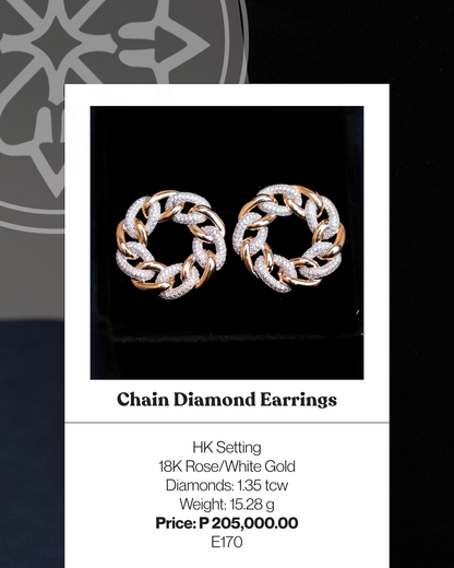 Chain Diamond Earrings