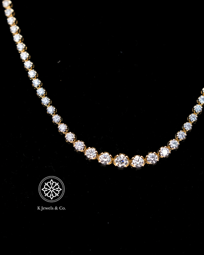 Graduated Diamond Tennis Necklace