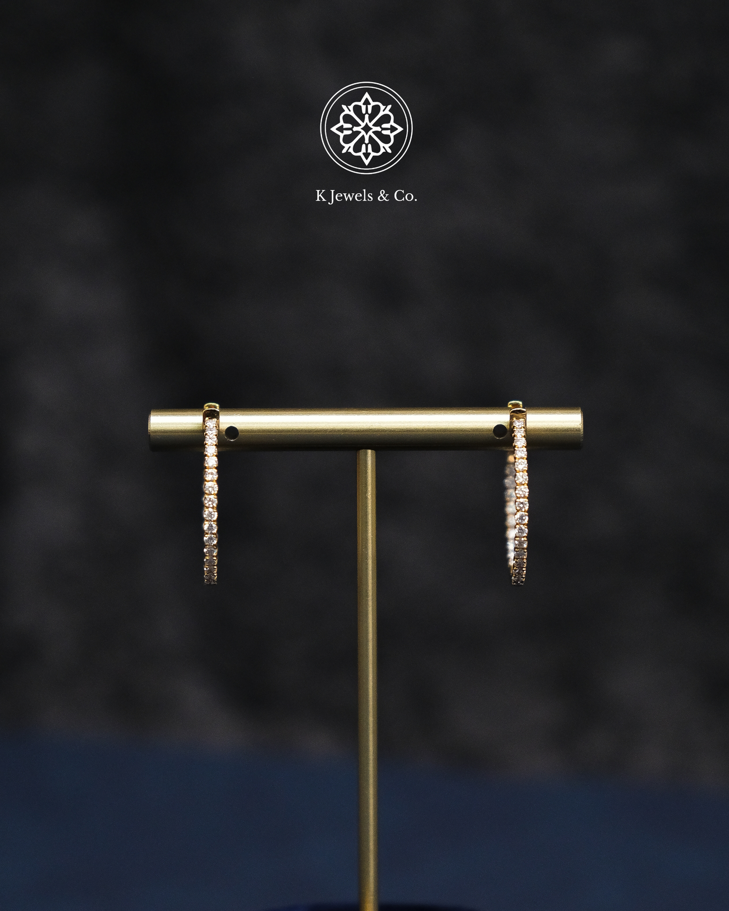 Diamond Loop Earrings