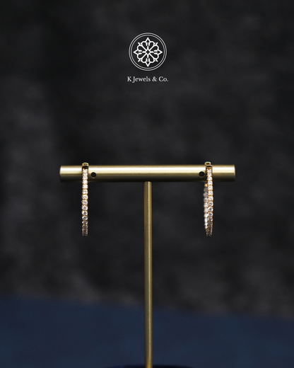 Diamond Loop Earrings