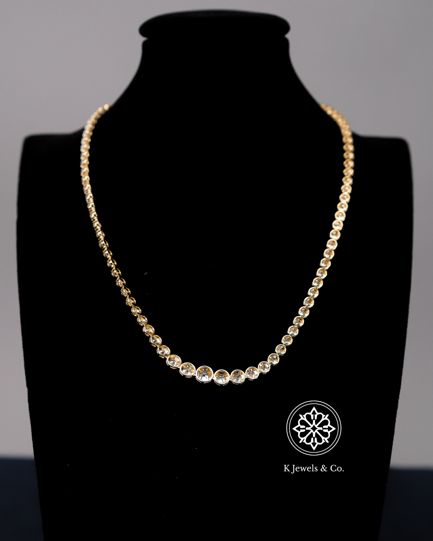 Graduated Diamond Tennis Necklace