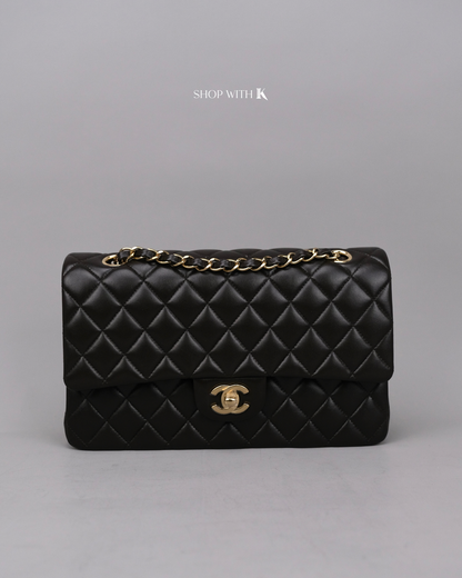 Chanel Classic Medium Flap Dark Brown GHW