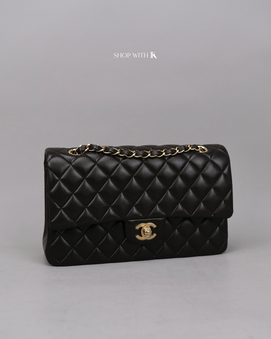 Chanel Classic Medium Flap Dark Brown GHW