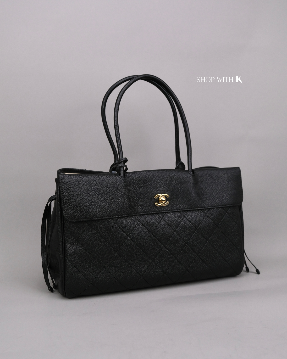 Chanel Eastwest Tote Medium Black GHW