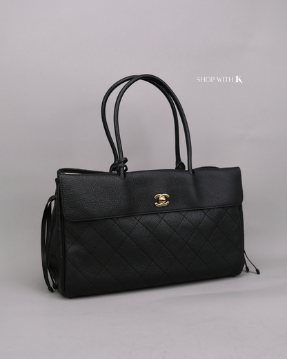 Chanel Eastwest Tote Medium Black GHW