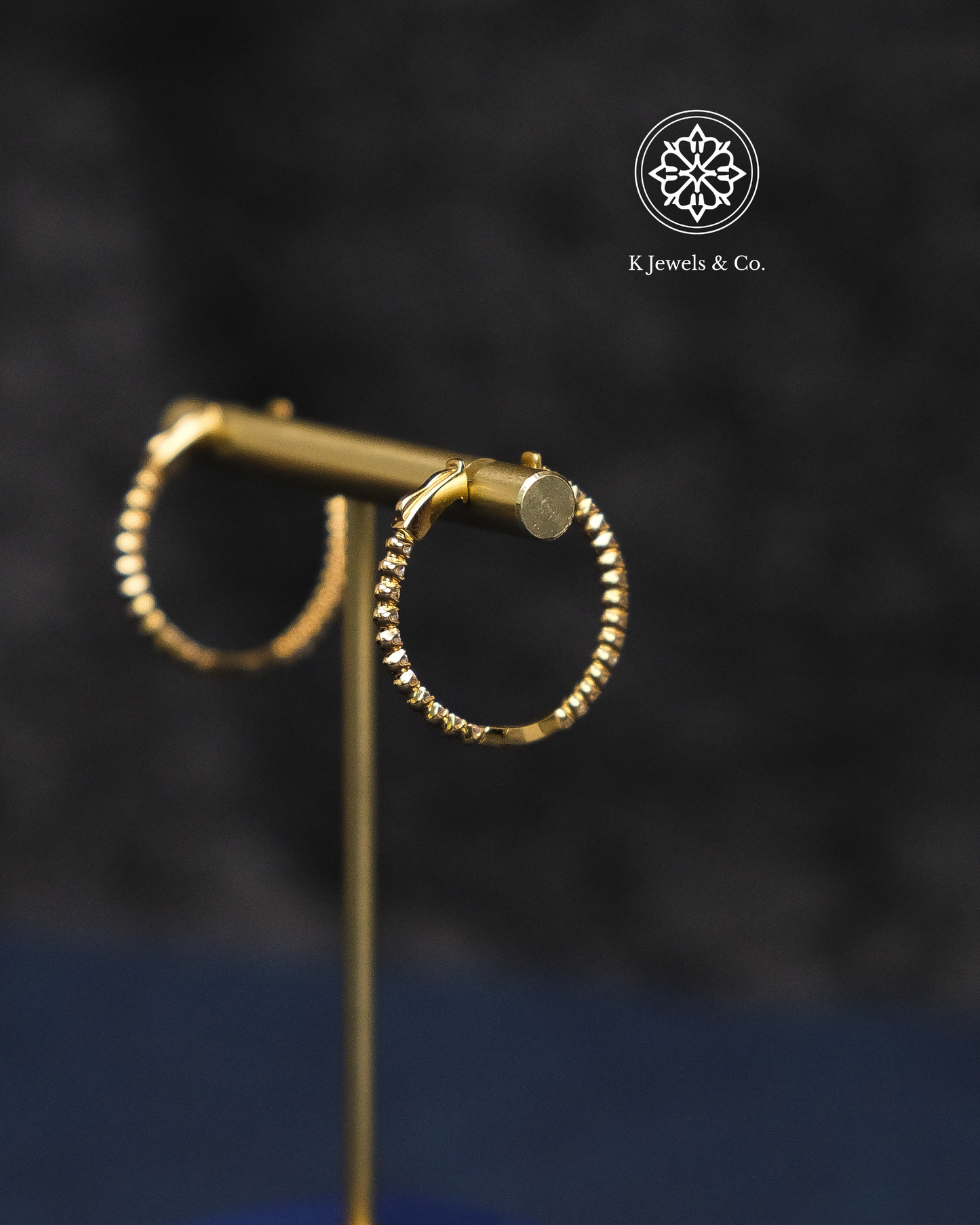 Diamond Loop Earrings