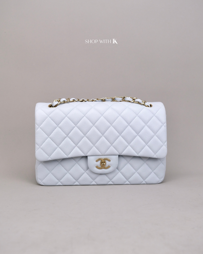 Chanel Classic Jumbo Flap Light Blue