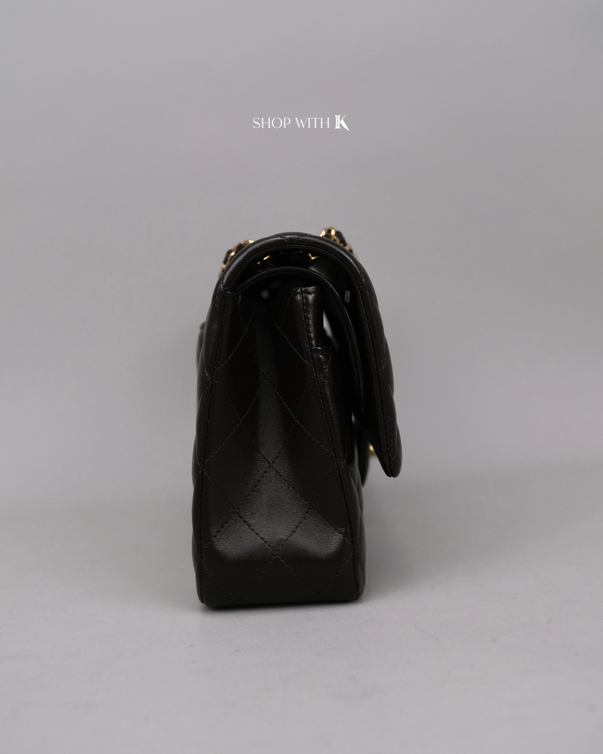 Chanel Classic Medium Flap Dark Brown GHW