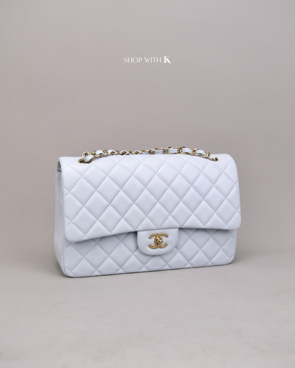 Chanel Classic Jumbo Flap Light Blue