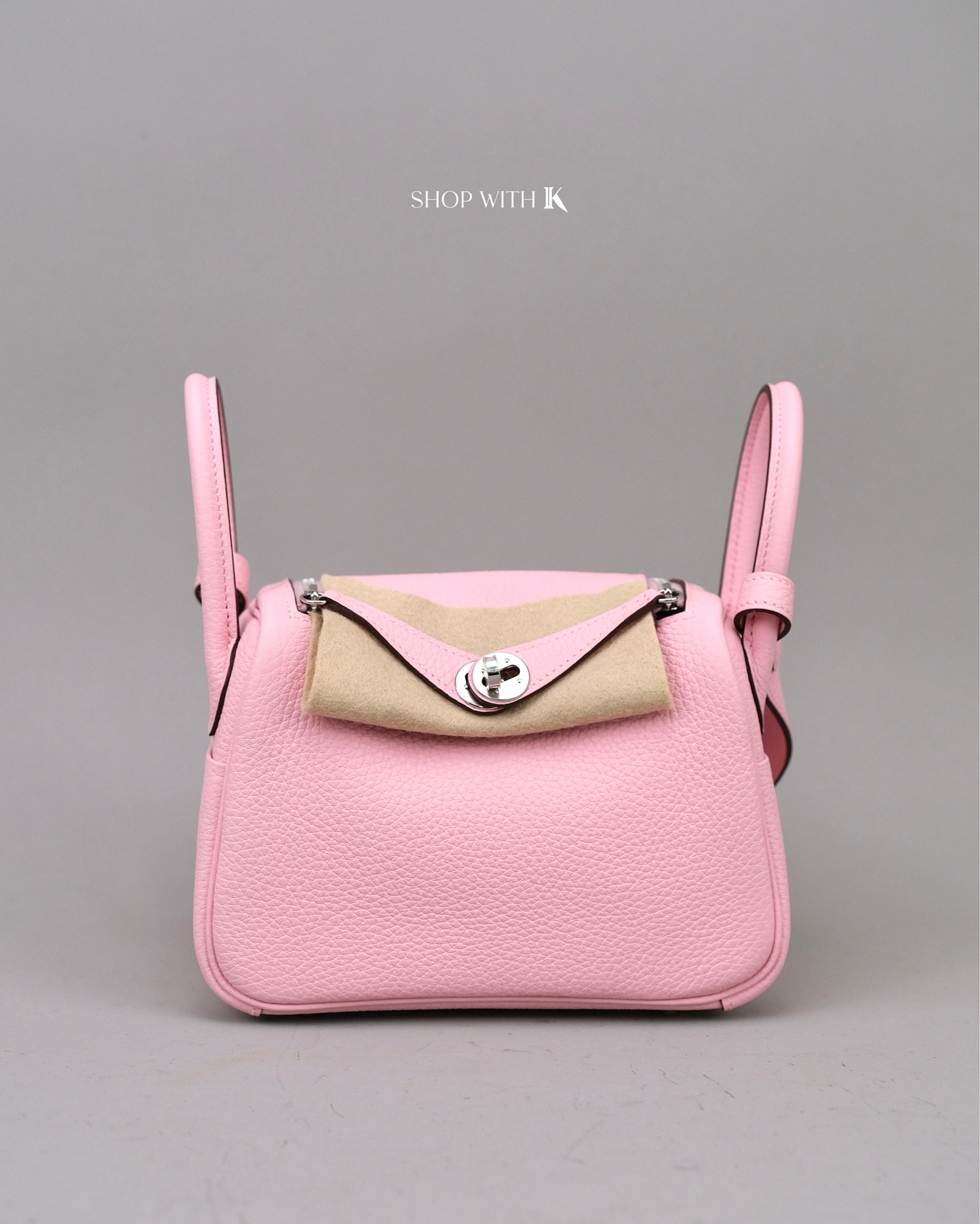 Hermes Mini Lindy Rose Sakura PHW