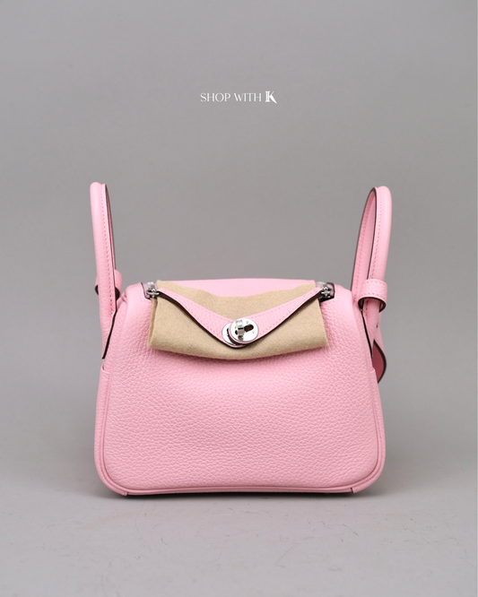 Hermes Mini Lindy Rose Sakura PHW