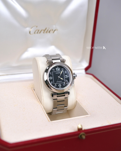 Cartier Pasha Black Dial - 35mm
